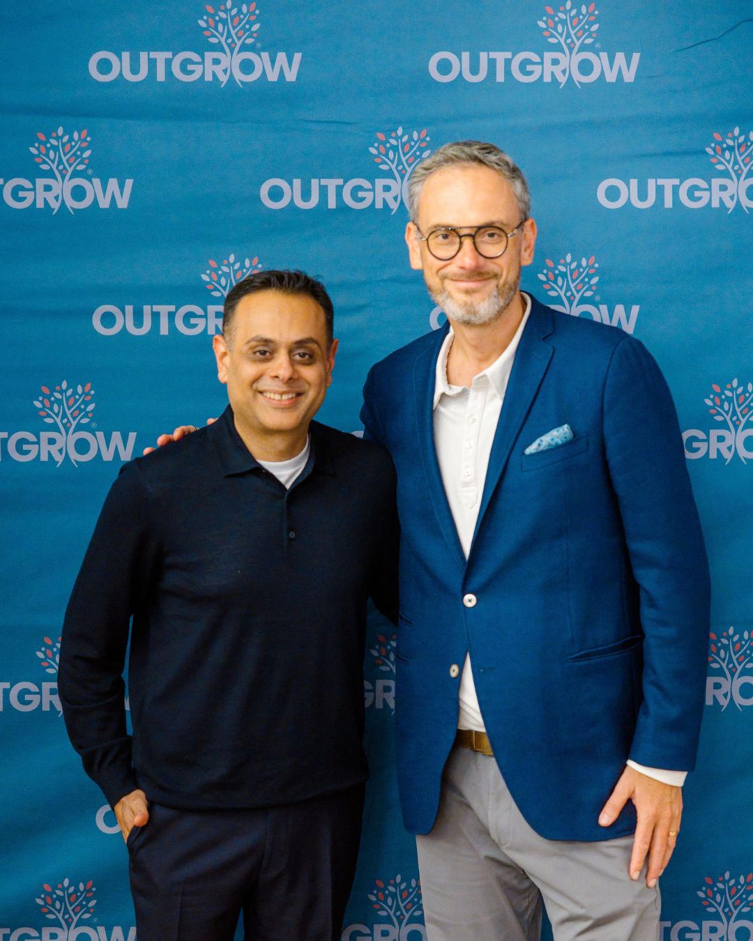 Sid Jashnani with Outgrow founder Alex Goldfayn